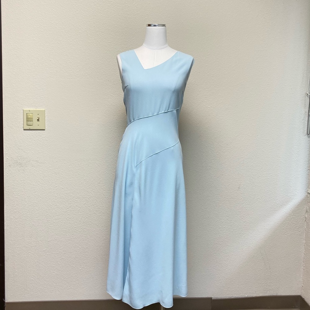 Elie Tahari Baby Blue Asymmetrical Dress